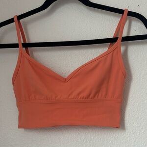 Lululemon V-Neck Sports Bra Orange/Coral (Discontinued) Size 4